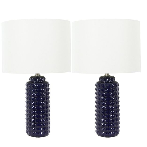24" (Set of 2) Felix Table Lamps Blue (Includes LED Light Bulb) - Decor Therapy | Target