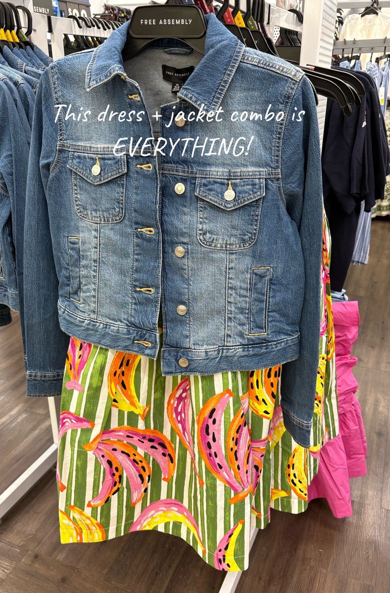 The perfect denim + dress combo exists 🤍✨

This Free Assembly cropped denim jacket paired with the Free Assembly cotton pintuck mini dress is giving effortless everyday style! The feminine details of the cotton mini dress paired with the casual, classic feel of the cropped denim jacket create the perfect balance of comfortable and put-together.

This outfit works for so many occasions—brunch, church, weekend outings, date nights, casual work days, or just those days when you want to look cute without overthinking it. Add sneakers for a relaxed vibe or dress it up with sandals or boots for an elevated look.

I love a good outfit formula that’s easy to recreate, flattering, and versatile—and this one checks all the boxes. ✨

#LTKStyle #FreeAssembly #DenimJacket #MiniDress #DressAndDenim #CasualChic #EverydayStyle #FallTransitionStyle #WalmartFashion #AffordableStyle #MomStyle #PlusSizeFashion #LTKFinds

#LTKmomlife