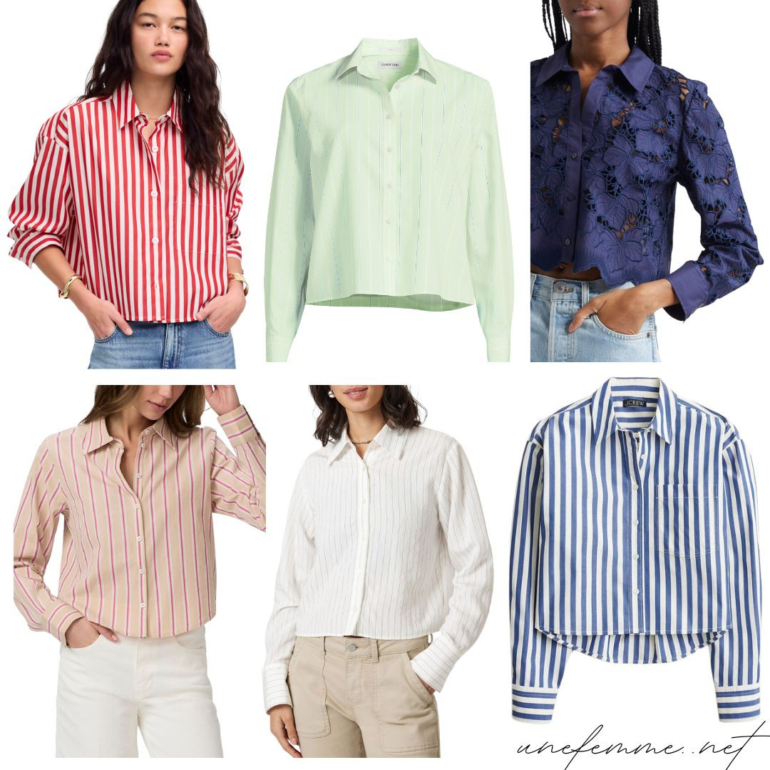 Petite-friendly cropped button front shirts help you stay cool and look polished this summer!  

 #LTKSeasonal #LTKOver40 #LTKPetite