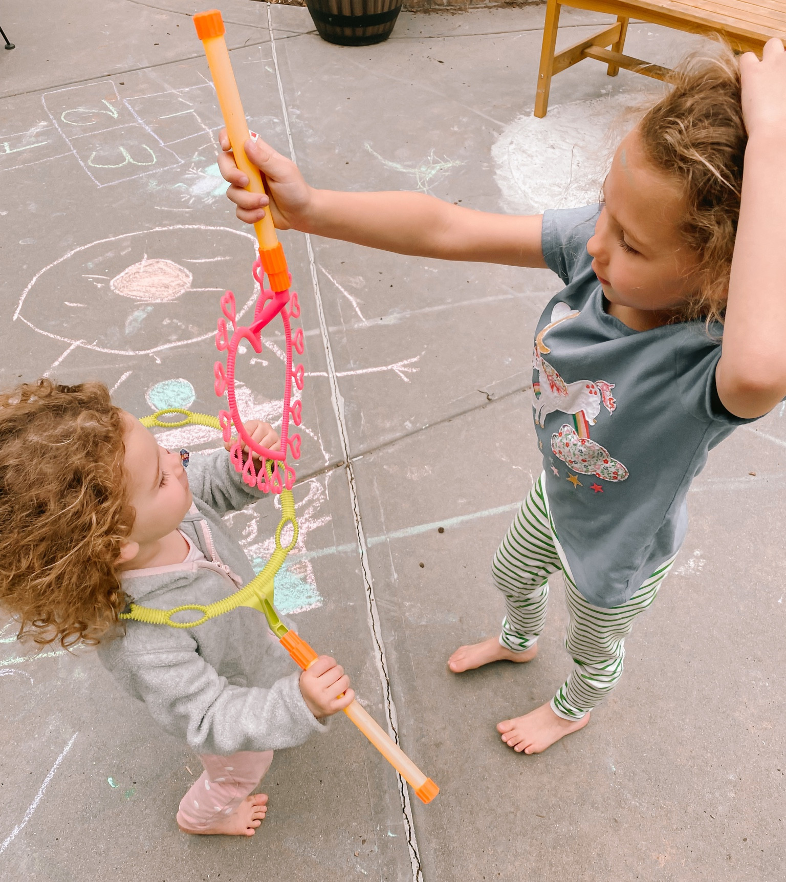 Bubbles and chalk. Two outdoor play favorites that never get old and span so many age ranges. 
Outdoor play. Easter basket ideas. Gift ideas. These are hands down the best bubbles I’ve ever used. 

#LTKfamily #LTKSeasonal #LTKkids