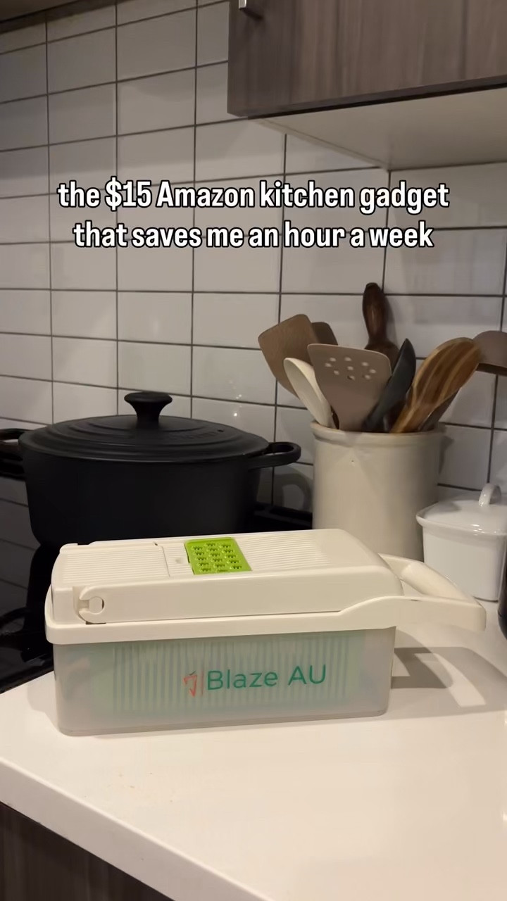 If you cook even a few times a week, you know how much time chopping adds up… and this basically does it all in minutes. It comes with multiple blades so you can chop, slice, dice, and even shred everything from onions to veggies for salads or meal prep — all into one container so there’s barely any mess.
I started using this for weekly meal prep and it’s made such a difference. Everything is more uniform, way faster, and I’m actually way more likely to prep ahead because it doesn’t feel like a chore anymore. 🎉
If you’re trying to eat at home more, meal prep, or just make cooking easier, this is one of those small things that makes a big difference. Linked here.

#LTKHome #LTKmomlife #LTKfitnessgoals