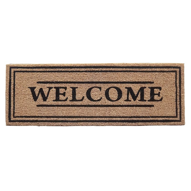 Boutique Welcome Coir Doormat, 10x30 | At Home