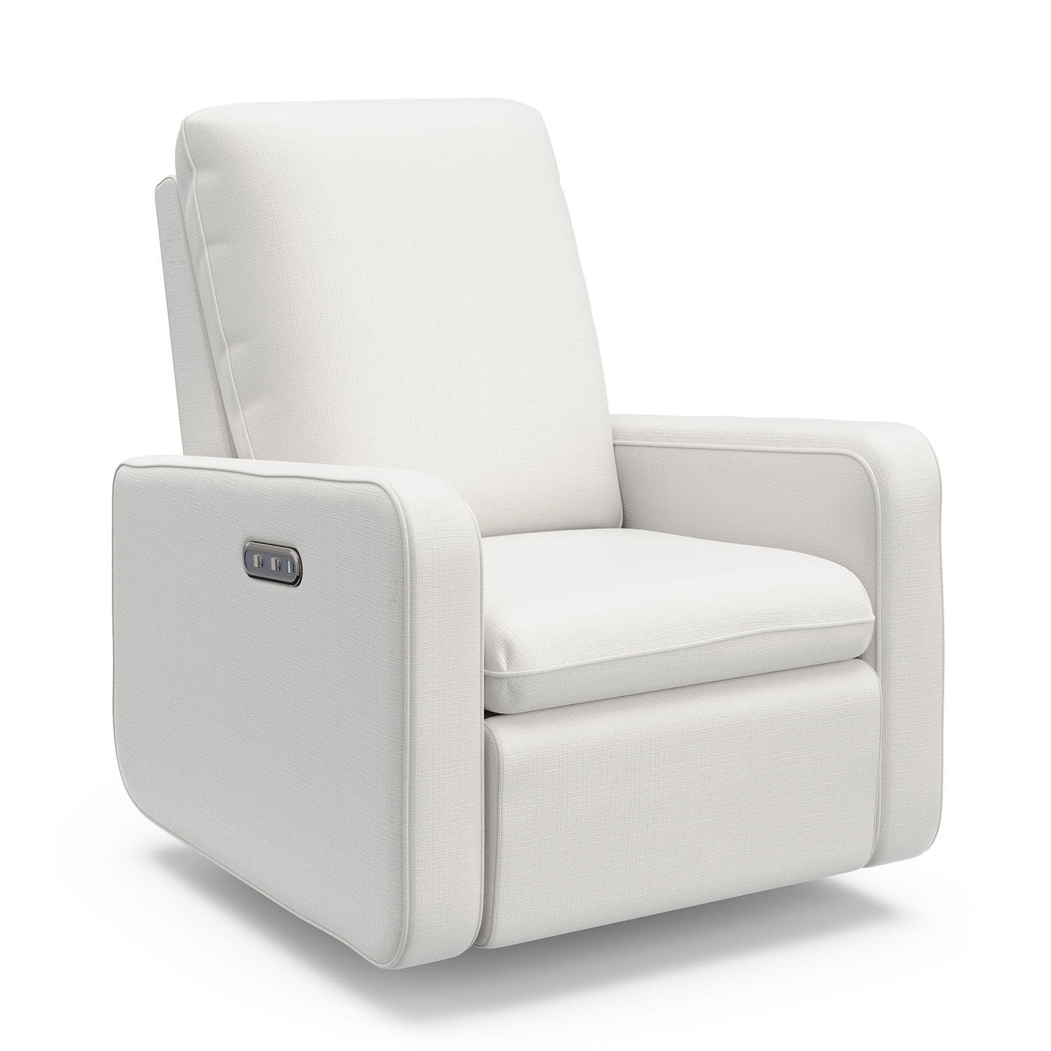 Graco Teddi Power Recliner Swivel Glider with USB - Ivory Basketweave:- Ivory Basketweave | Sam's Club