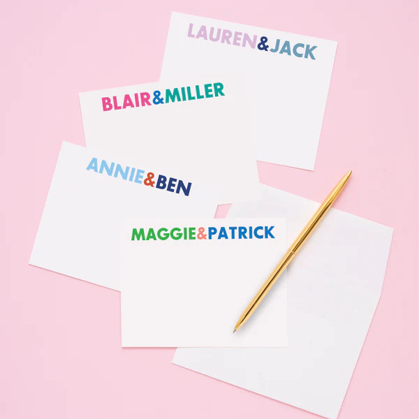 Couples Personalized Stationery | Joy Creative Shop