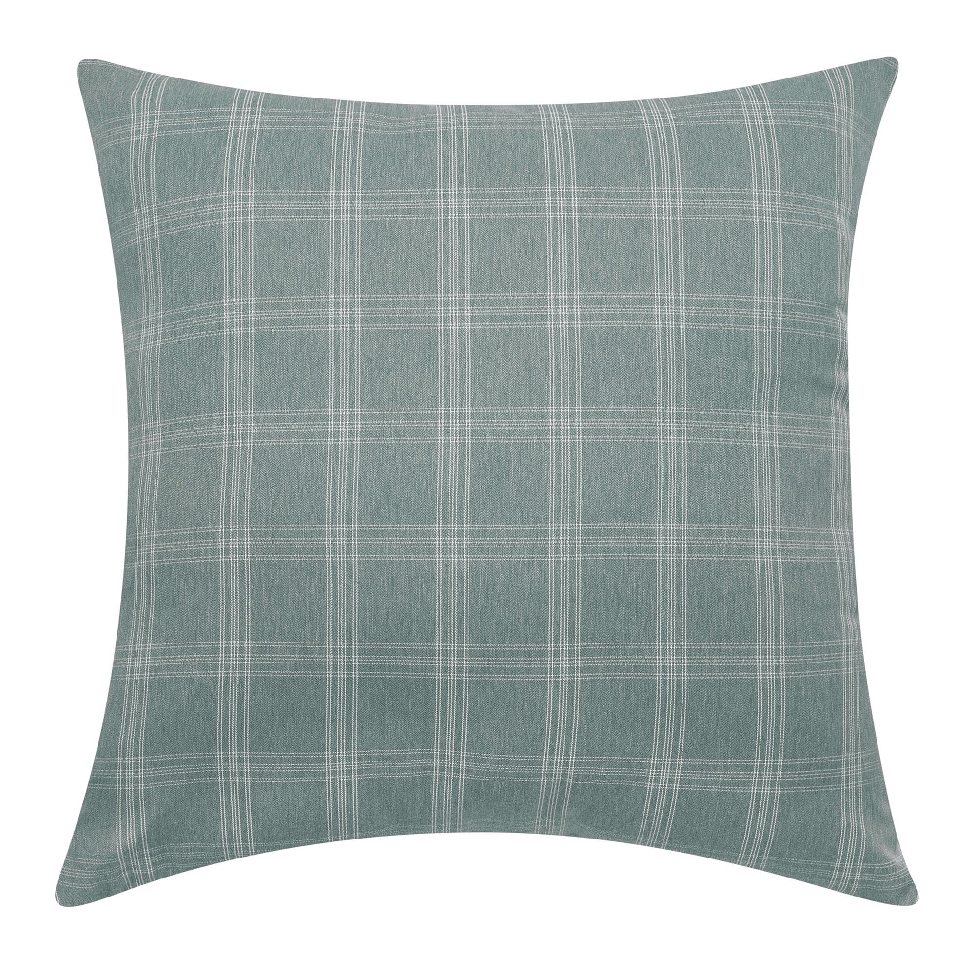 Mainstays Plaid Decorative Throw Pillow, 18x18", Green | Walmart (US)