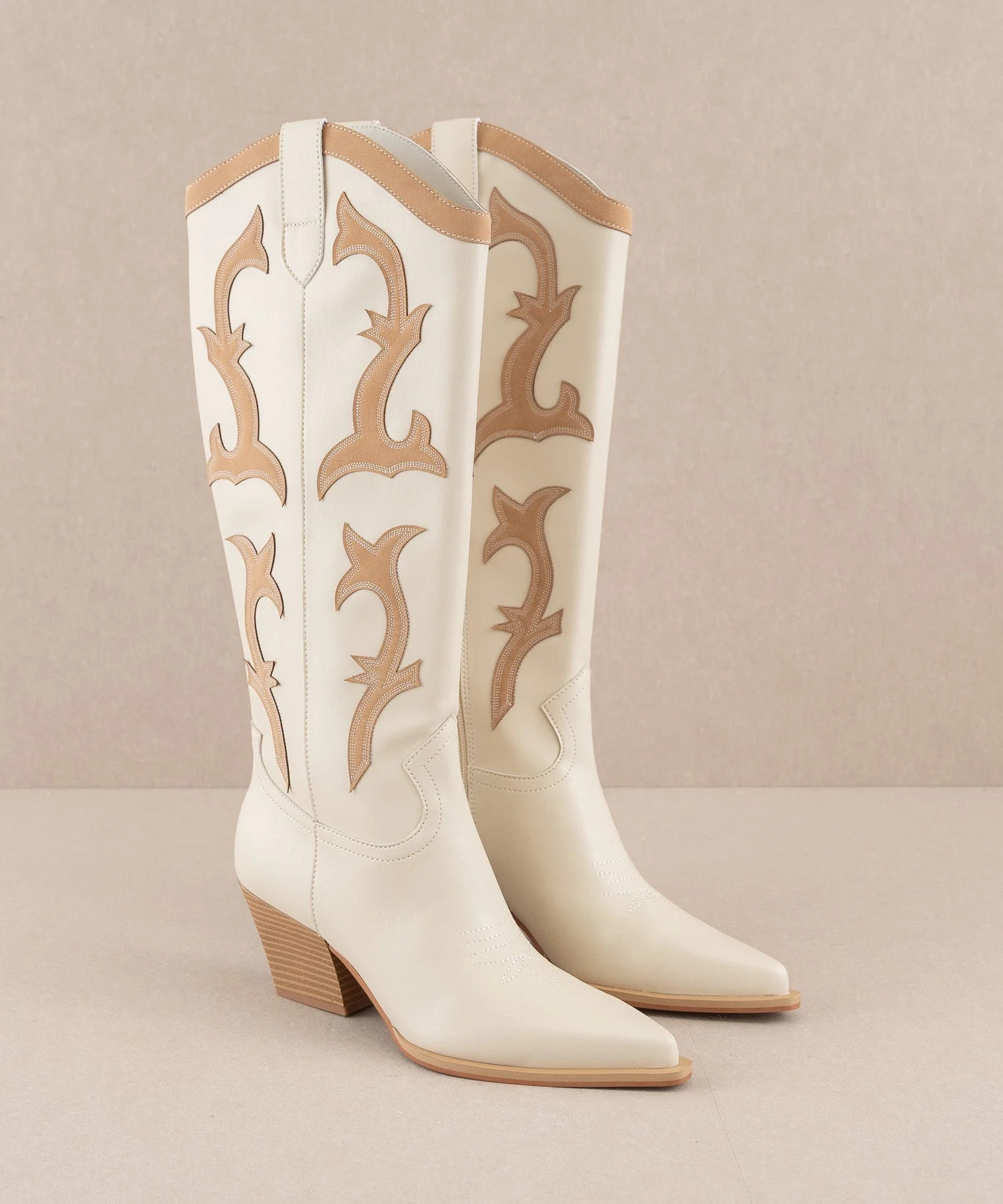The Adriana | Beige Rodeo Boot | Oasis Society