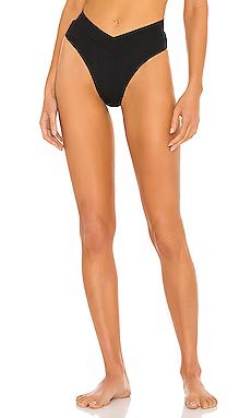 L*SPACE Court Bitsy Bikini Bottom in Black from Revolve.com | Revolve Clothing (Global)