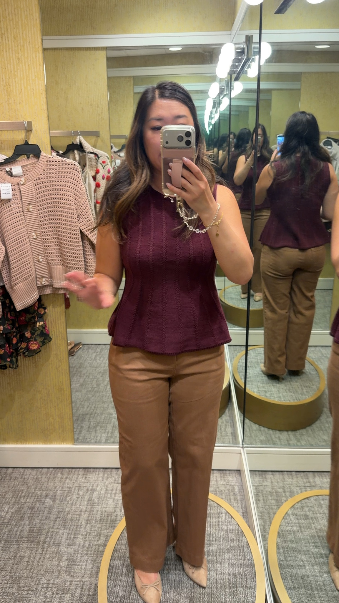 Nordstrom Sale
Peplum Top: Small
Denim: 4P (might prefer R)