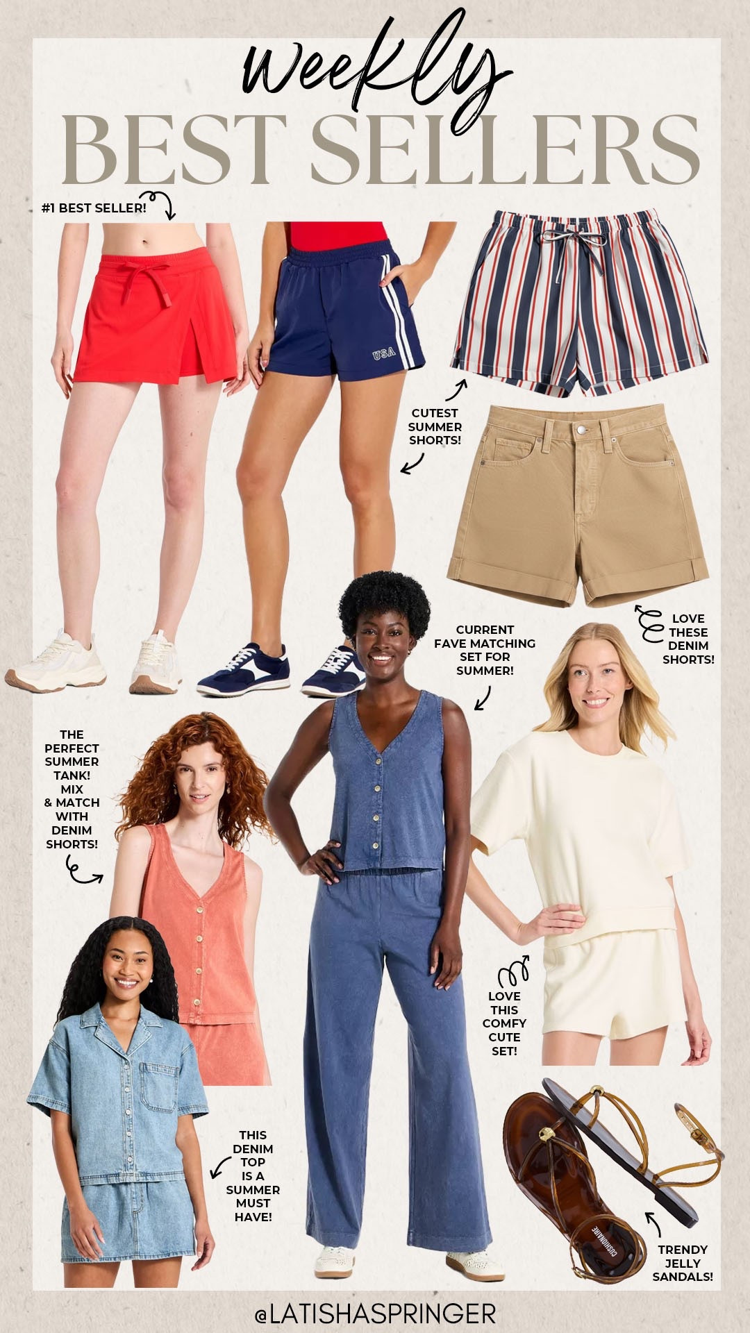 Last week’s best sellers!

#bestsellers

Best sellers. Weekly best sellers. Target active shorts. Target summer matching set. Target red white blue swim coverup shorts. Target summer style. Jelly lace up sandals.

#LTKootd #LTKSeasonal #LTKActive