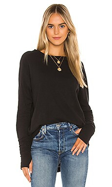 Free People x We The Free Arden Tee in Black from Revolve.com | Revolve Clothing (Global)