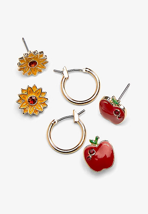 3 Piece Fall Earring Set | Maurices