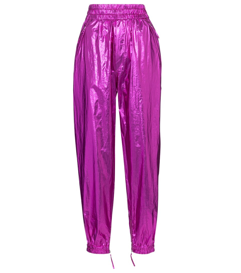 Galoni metallic-coated cotton pants | Mytheresa (INTL)