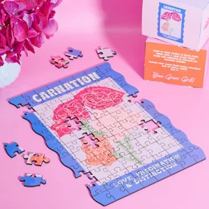 Personalised Birth Flower Wooden Puzzle - Etsy | Etsy (US)