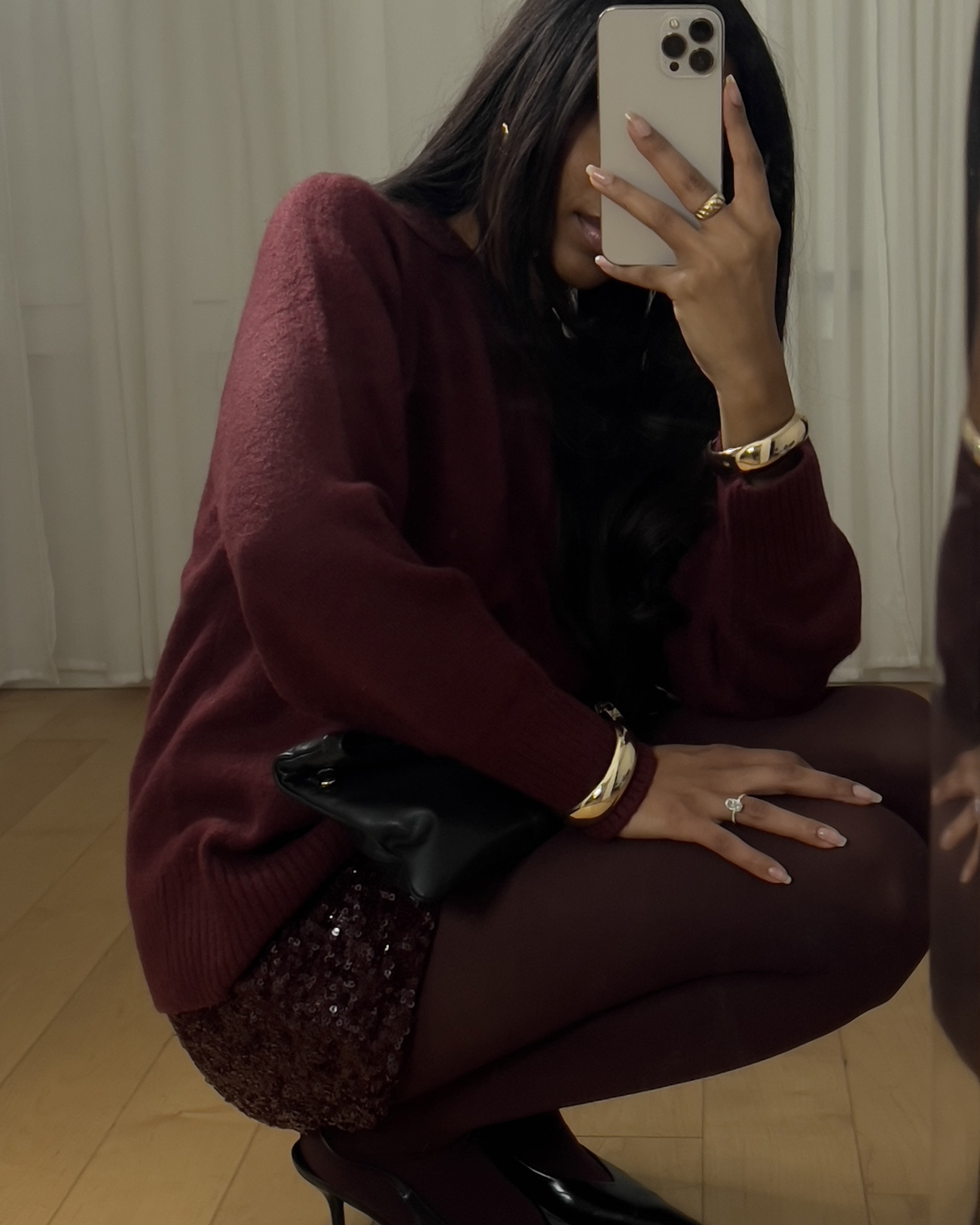 Sweater size small

Christmas outfit | new years outfit | bye outfit | burgundy sequin mini skirt | burgundy sweater | opaque burgundy tights | burgundy outfit | easy holiday outfit | holiday outfit | what to wear to Christmas dinner | nye at home outfit

#LTKFindsUnder100 #LTKHoliday #LTKSeasonal