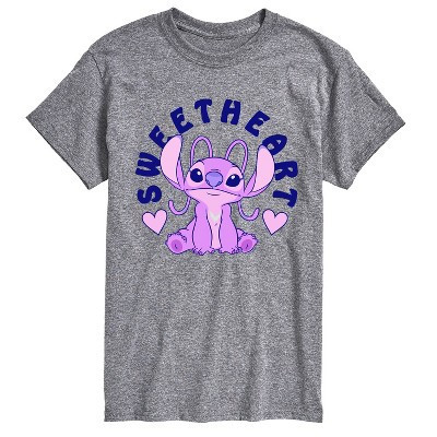 Men's Disney Angel Sweetheart Short Sleeve Graphic T-Shirt - Athletic Heather - Medium | Target
