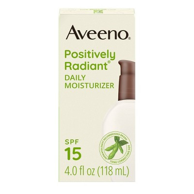 Aveeno Positively Radiant Daily Face Moisturizer - SPF15 - 4oz | Target