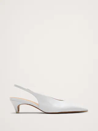 Italian Leather Slingback Pump | Banana Republic (CA)
