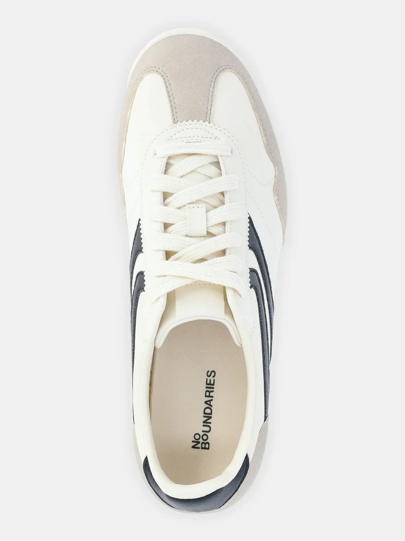No Boundaries Women's Retro Lace-Up Sneakers | Walmart (US)
