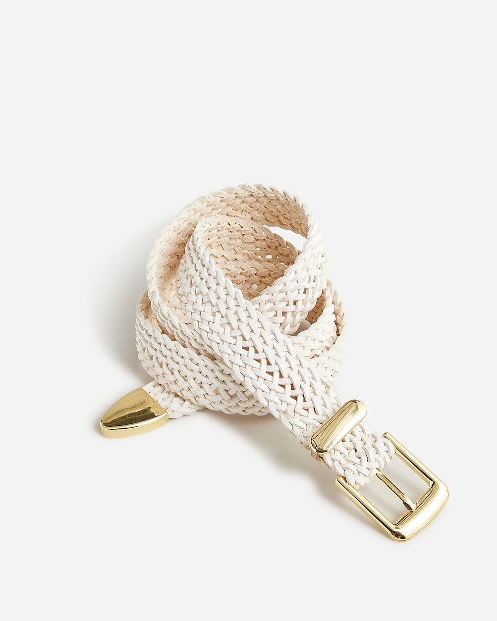 Braided Italian leather belt | J. Crew US