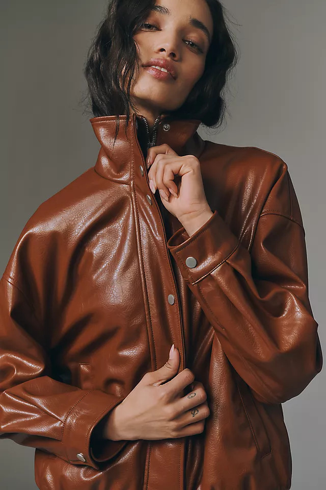 Cohen Funnel-Neck Bomber Jacket | Anthropologie (US)