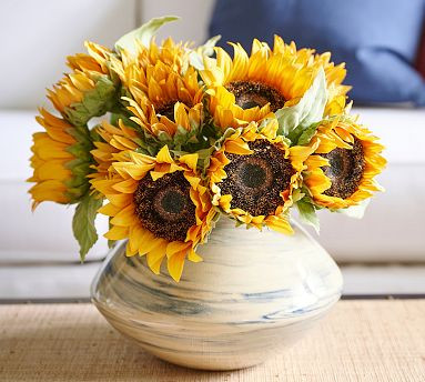 Faux Sunflower Bundle | Pottery Barn (US)