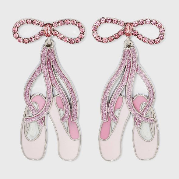 SUGARFIX by BaubleBar Ballet Slippers Drop Earrings - Pink | Target