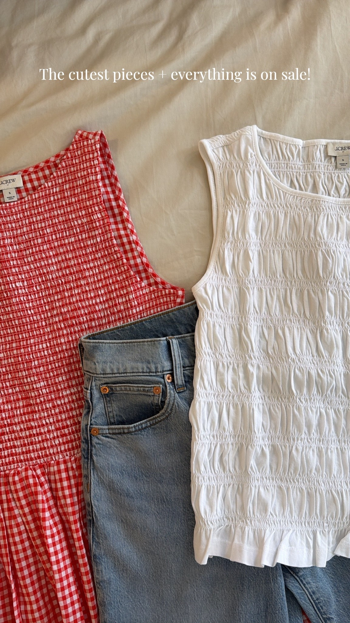 Sale alert!! 
50% off everything + extra 60% off clearance (online). Extra 50%-70% off clearance (stores) now through 7/7.

Thank you to J.Crew Factory for sending me the cutest pieces!

#LTKSaleAlert #LTKootd