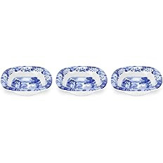 Spode Blue Italian Dip Bowl Set of 3-5-Inch Porcelain Bowls with Oriental Design, Dishwasher & Mi... | Amazon (US)