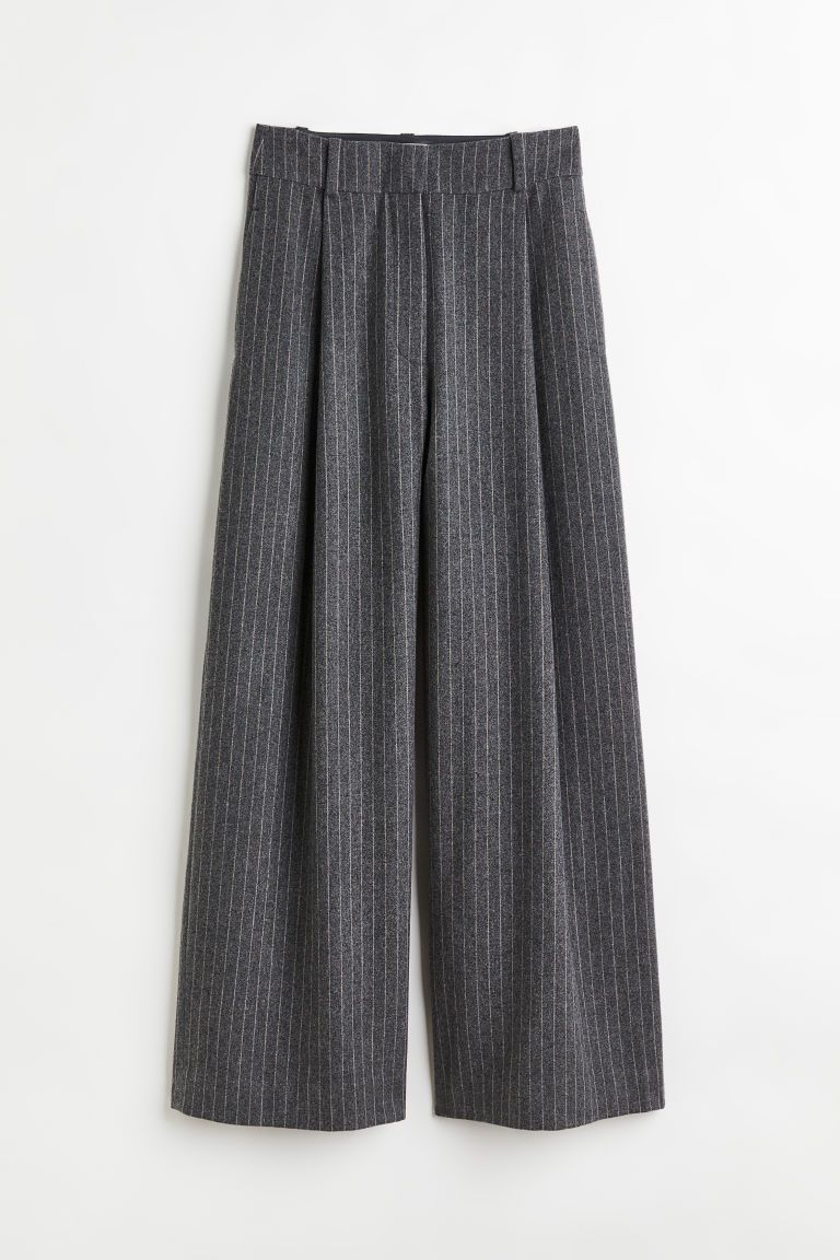H & M - Dressy Wool-blend Pants - Gray | H&M (US + CA)
