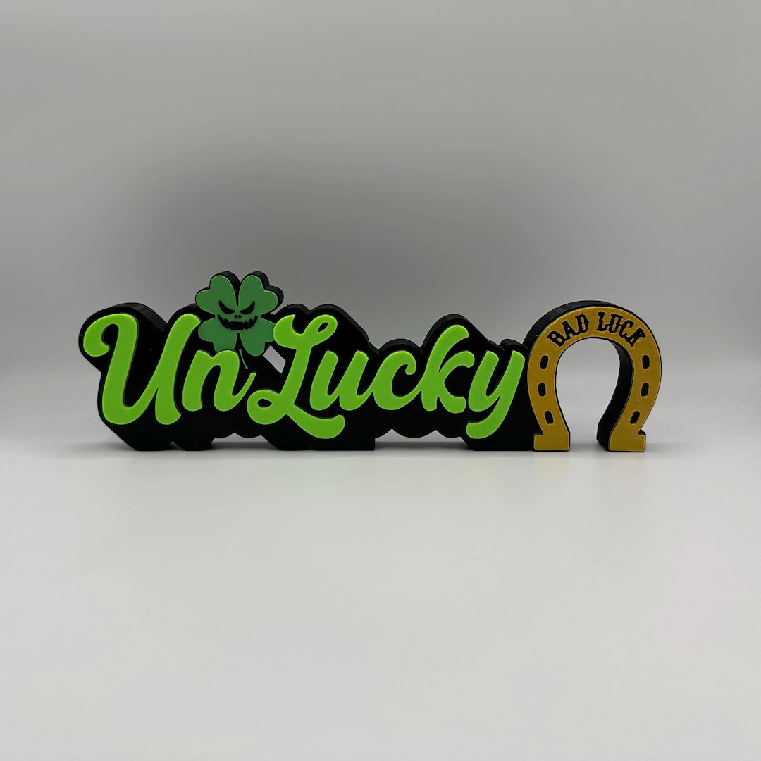 Unlucky St. Patrick's Day Standing Sign 3d Printed - Etsy | Etsy (US)