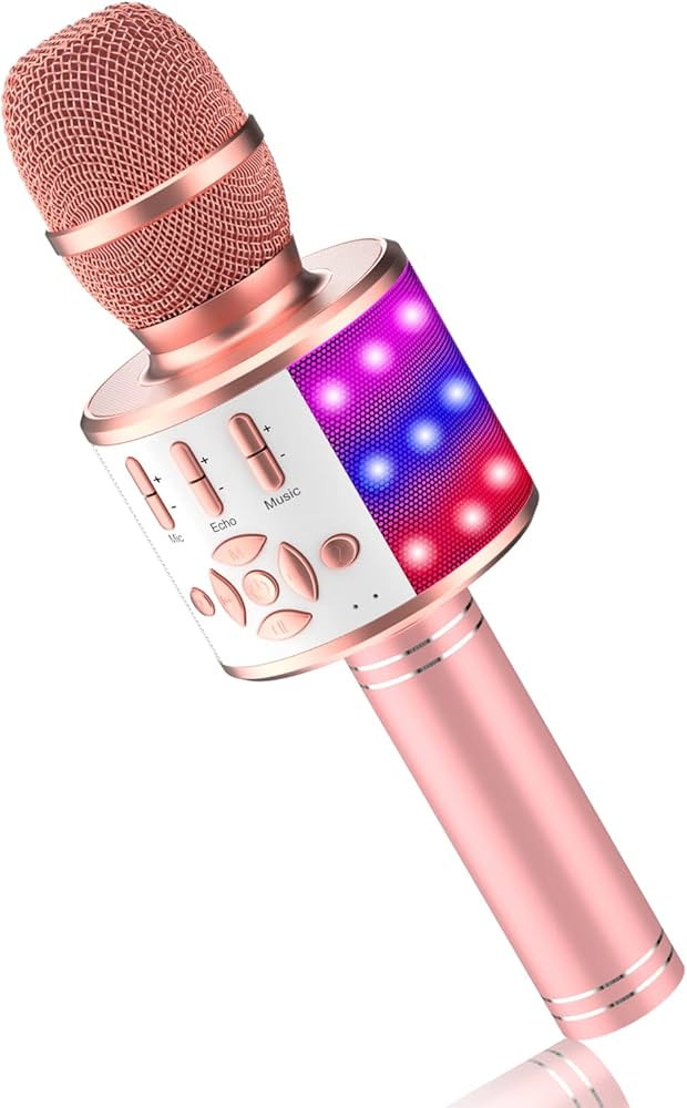 BONAOK Wireless Karaoke Microphone for Kids,Portable Bluetooth Karaoke Machine Mic & Speaker for ... | Amazon (CA)