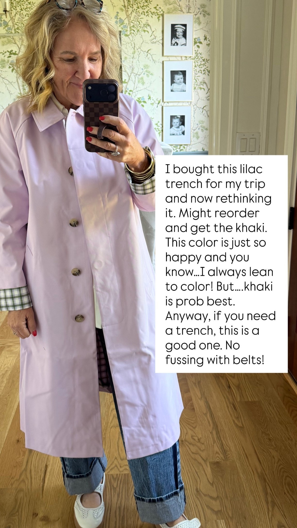 Trench coat I’m wearing the medium petite and I’ll have room for layers underneath. MAC raincoat trench comes in khaki and yellow too. 
Getting ready to head to London next month. Highs in the 60s. Def need a jacket with rain possible. 

Linking a few other pieces I know I’m bringing! 

#LTKPetite #LTKOver40 #LTKTravel