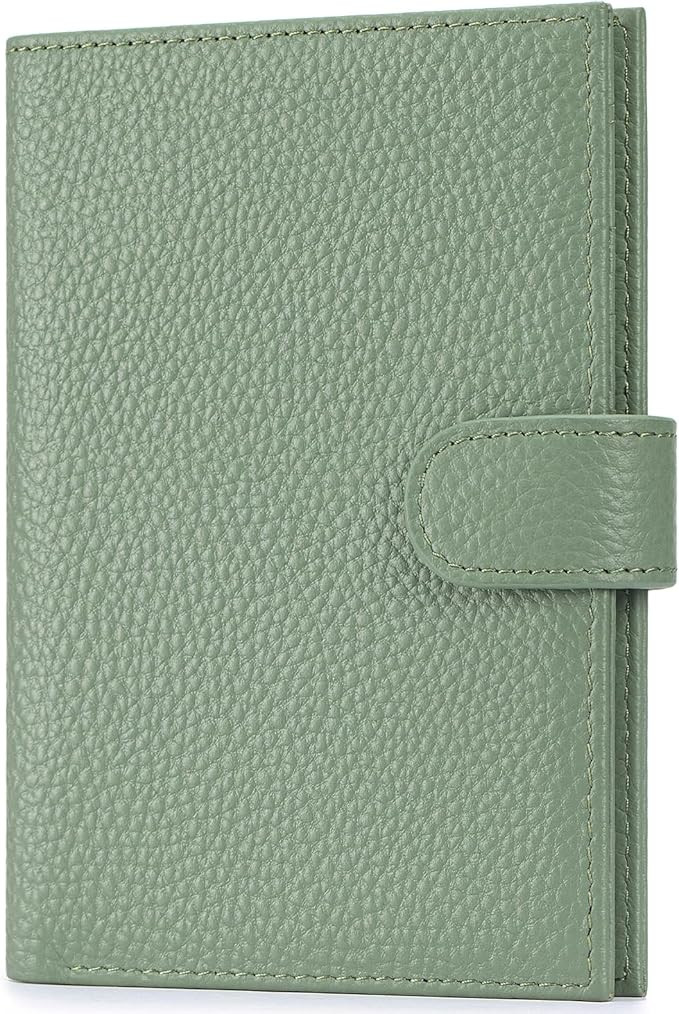 Passport Holder for Travel Women RFID Blocking Genuine Leather Passport Wallet with Card Slots, Z... | Amazon (US)