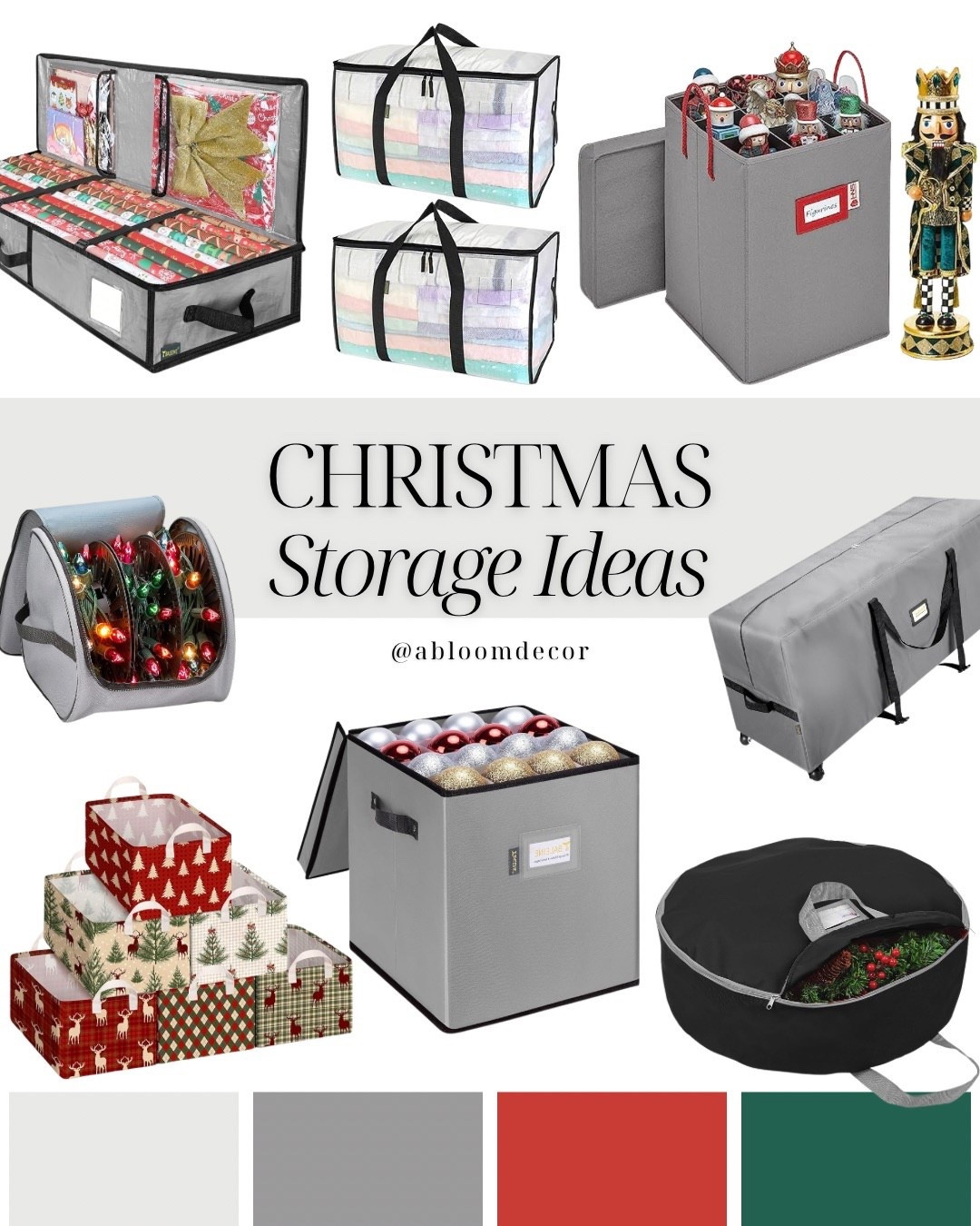 Simple Christmas storage ideas to keep next year stress-free.

#Christmas #StorageIdeas #Organization

#LTKHome #LTKSeasonal