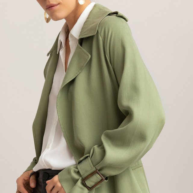 Long Draping Trench Coat | La Redoute (UK)