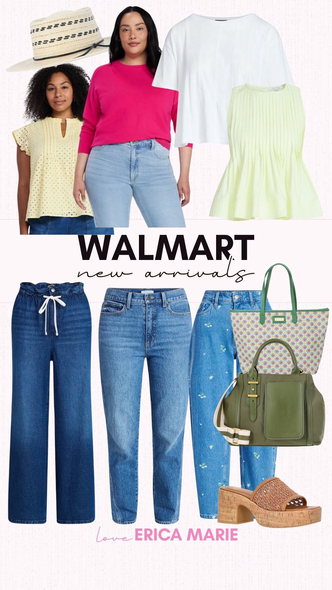 Can you believe all of these spring pieces are from Walmart? They have been coming out with so many midsize friendly pieces, but this latest spring drop is unreal. The quality and fit of these different jeans seem expensive, but are so affordable! 
Walmart spring finds, affordable spring finds, midsize mom outfit inspo  

#LTKMidsize #LTKSeasonal #LTKOver40