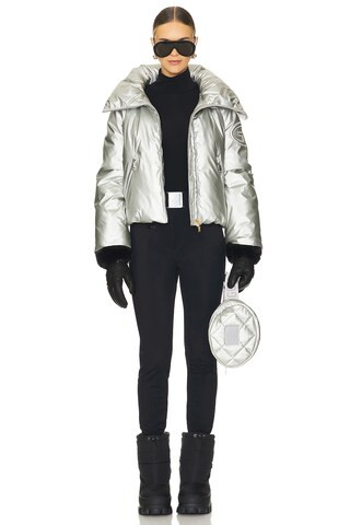 Goldbergh Soleil Goose Down Puffer in Silver from Revolve.com | Revolve Clothing (Global)