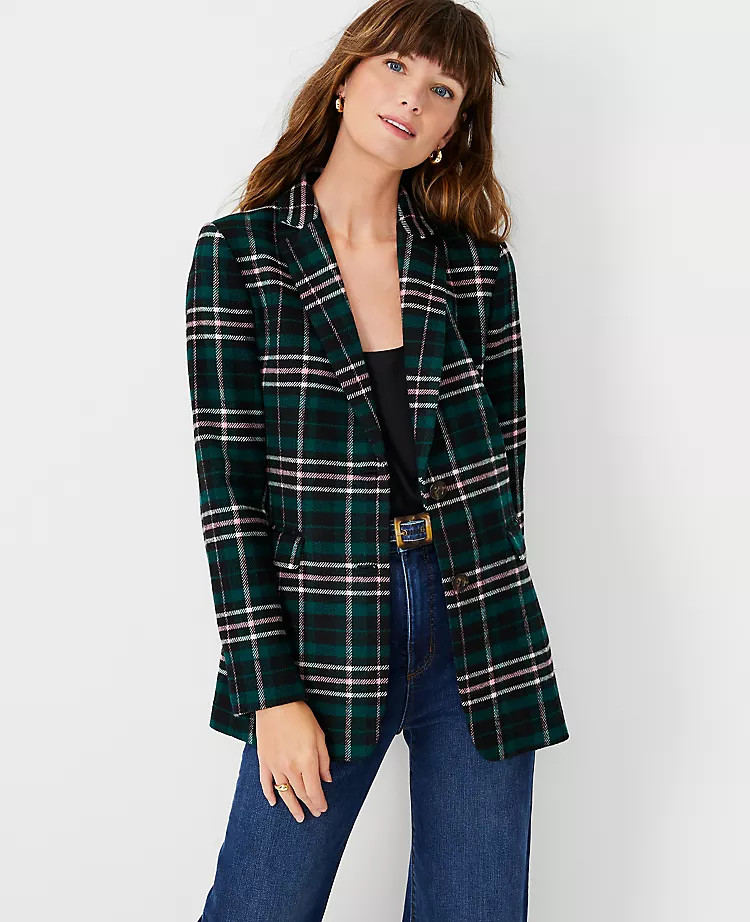 The Greenwich Blazer in Plaid | Ann Taylor (US)