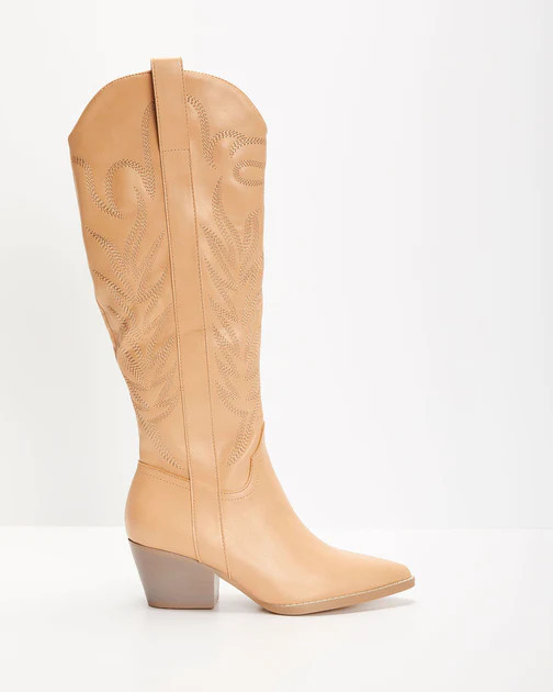 Samara Heeled Western Boot - Nude | VICI