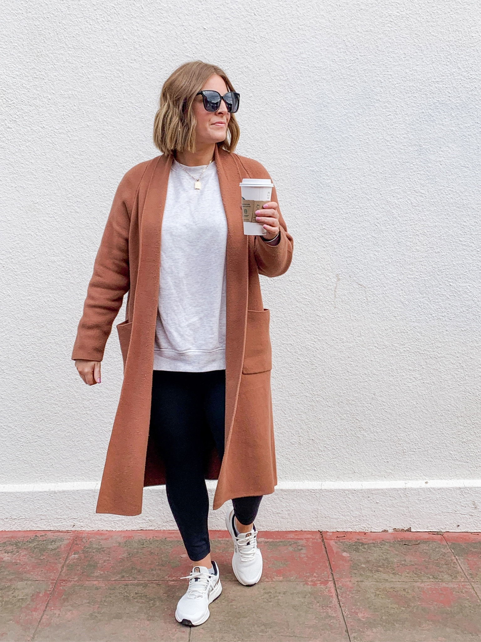 Fall weekend look// wearing M in sweatshirt & coatigan 

#LTKmidsize #LTKstyletip #LTKfindsunder50