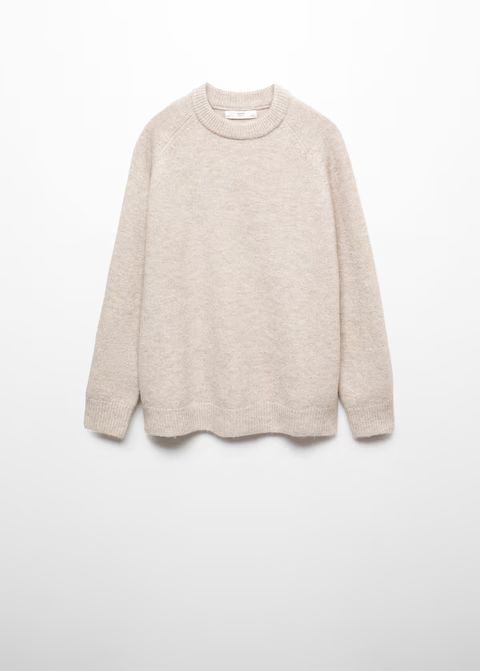 Roundneck knitted sweater -  Women | Mango United Kingdom | MANGO (UK)