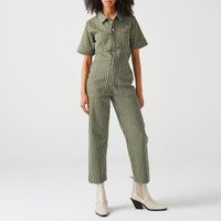 Seventy + Mochi Pearl Striped Denim Jumpsuit - UK 10 | Coggles (Global)