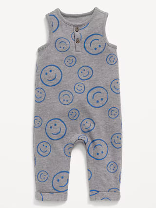 Unisex Sleeveless Thermal-Knit Henley One-Piece for Baby | Old Navy (US)