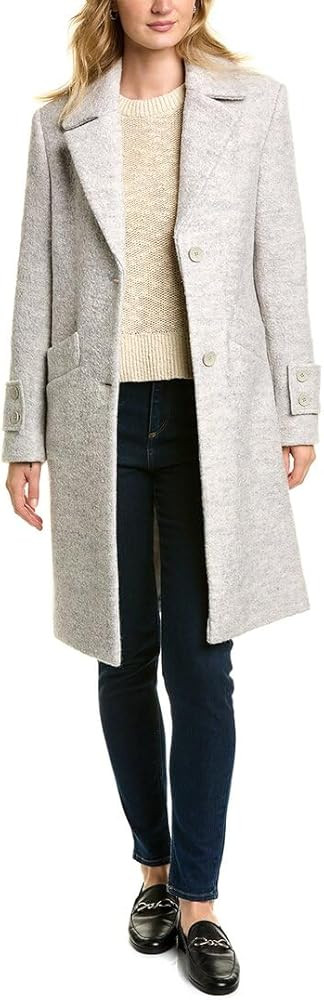 Andrew Marc Women's Wool Regine Slim Coat | Amazon (US)