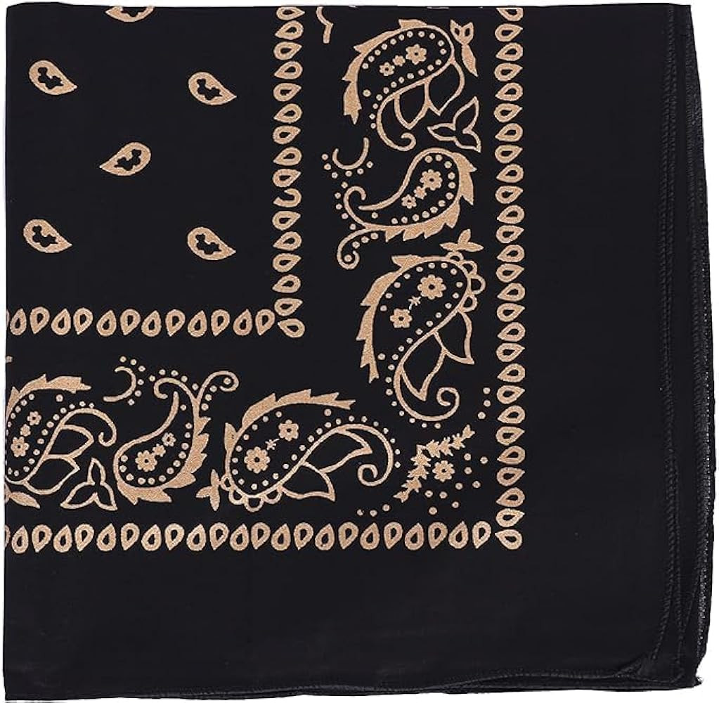 Motique Accessories 22 Inch Cotton Paisley Bandana | Amazon (US)
