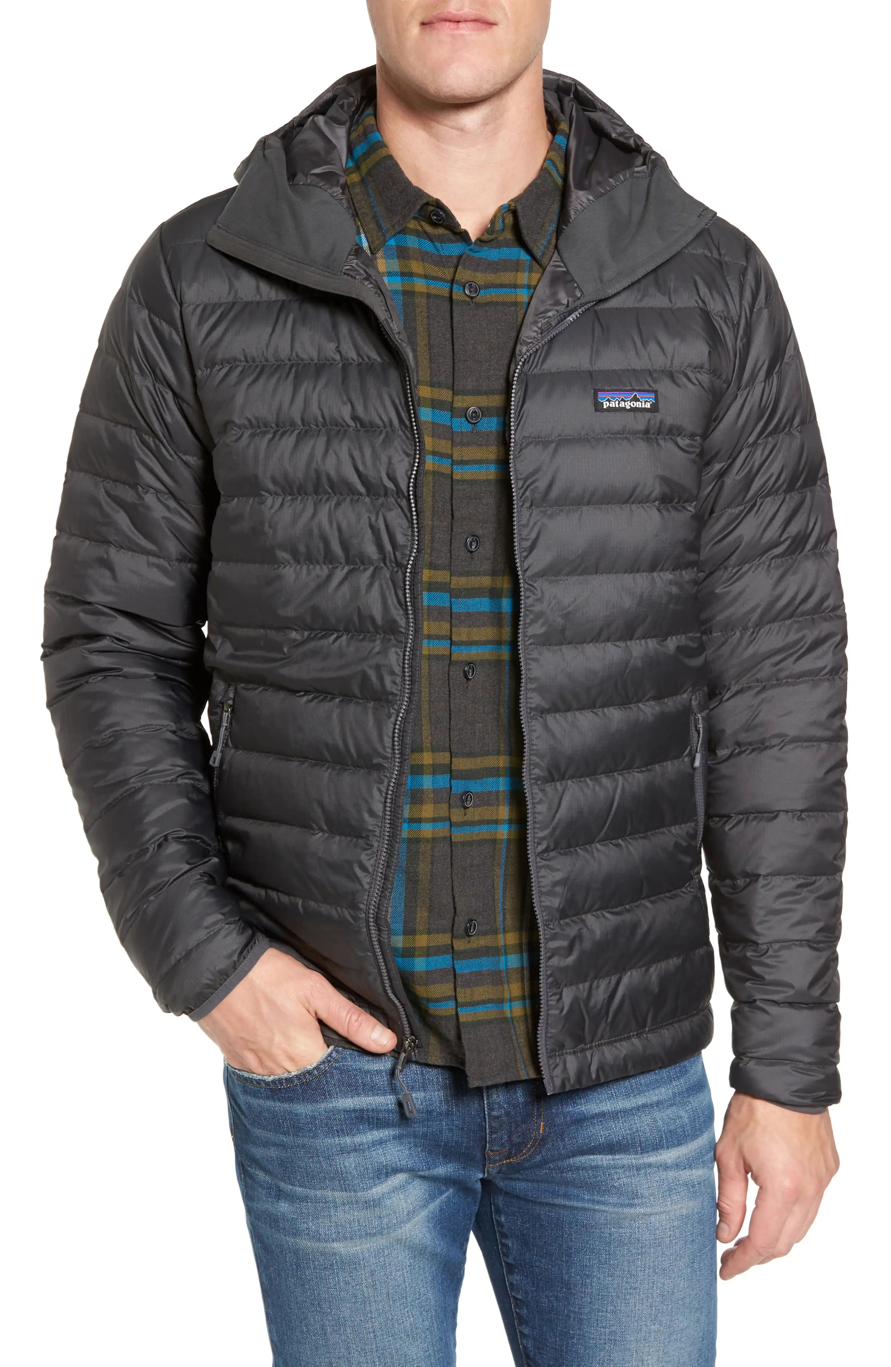 Packable Windproof & Water Resistant Goose Down Sweater Hooded Jacket | Nordstrom