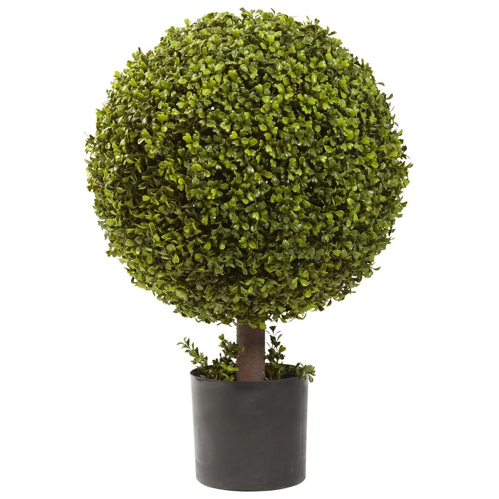 27” Boxwood Ball Topiary | Nearly Natural