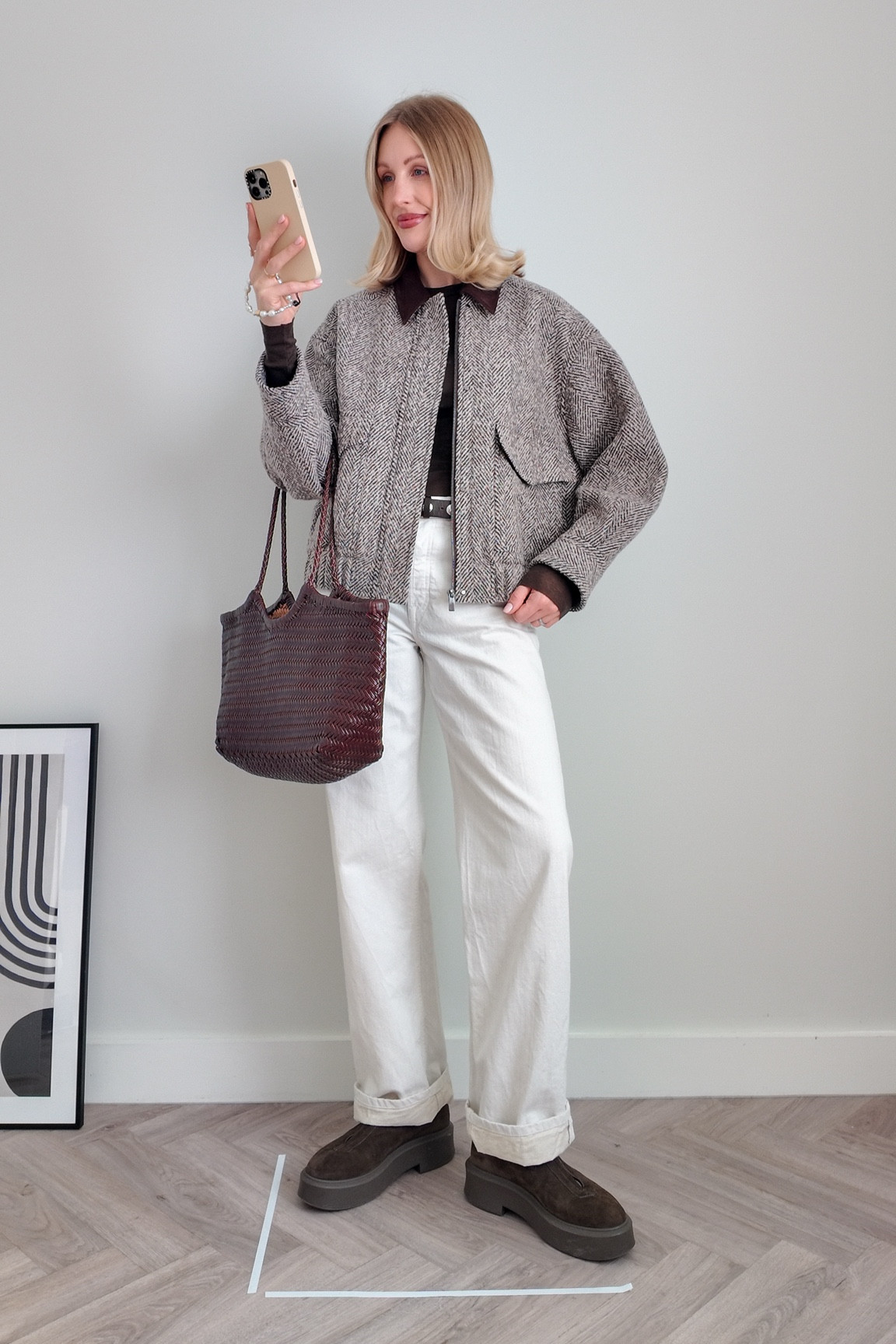 Tweed jacket, spring jacket, baseball jacket, white jeans, chocolate brown, suede boots, the row boots, Zara, Massimo dutti, Abercrombie 

#LTKspring #LTKFashionMonth #LTKeurope