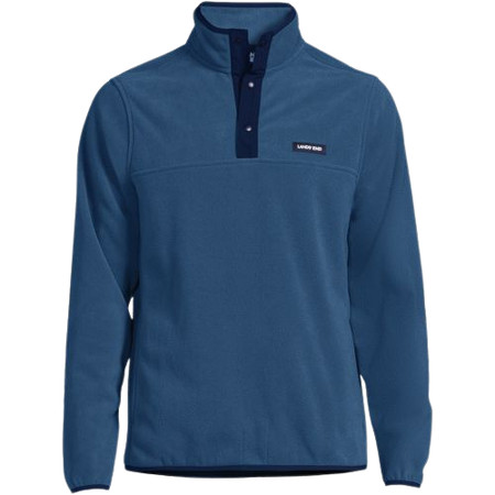 Men's Heritage Fleece Snap Neck Pullover | Lands' End (US)