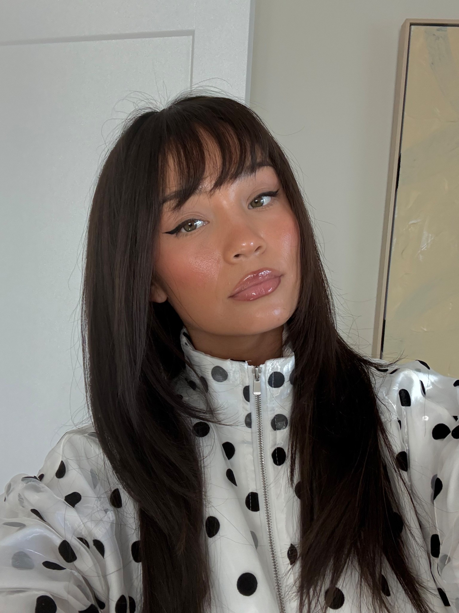 Love styling these clip in bangs when I get the itch to cut my real hair 😂